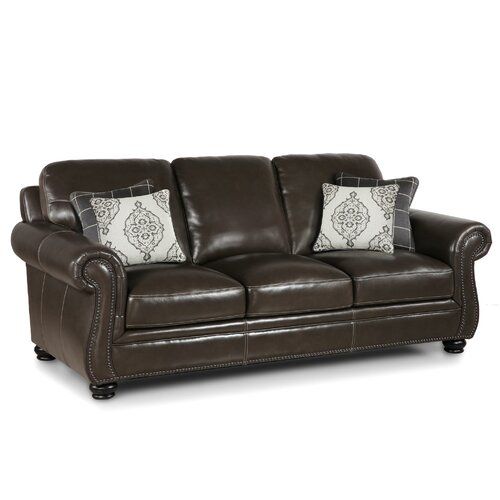 Charleston Leather Sofa | Wayfair With Charleston Sofas (View 3 of 15)