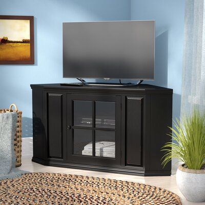 Charlton Home® Tucci Corner Tv Stand For Tvs Up To 50 Intended For Well Known Camden Corner Tv Stands For Tvs Up To 50&quot; (View 2 of 15)