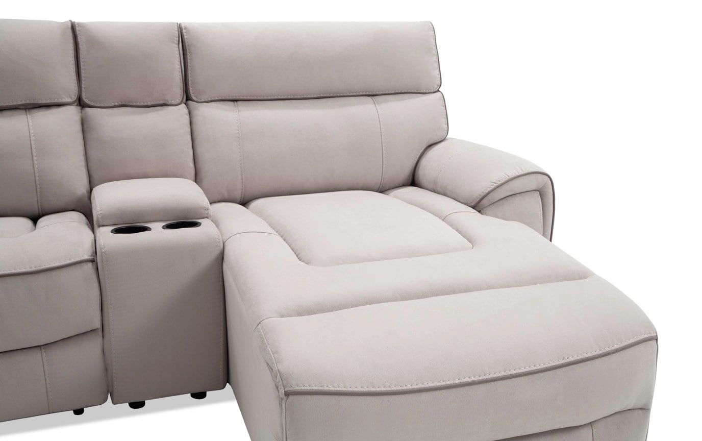 Contempo 6 Piece Power Reclining Left Arm Facing Sectional Intended For Contempo Power Reclining Sofas (View 7 of 15)
