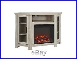 Corner Electric Fireplace Tv Stand Storage Shelves In 2017 Rfiver Black Tabletop Tv Stands Glass Base (View 10 of 15)