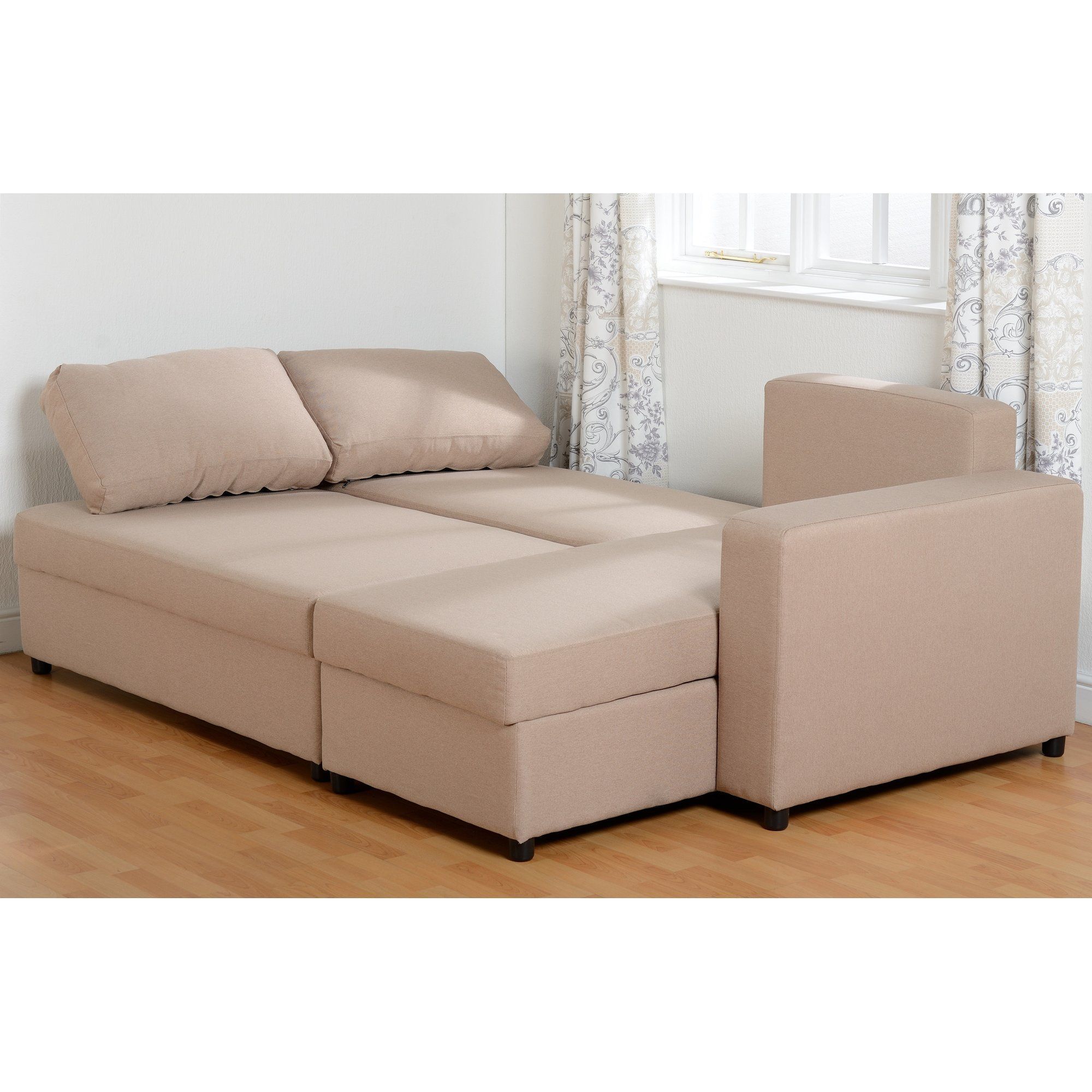 Corner Sofa Sleeper – Wood Chair With 2Pc Maddox Left Arm Facing Sectional Sofas With Cuddler Brown (View 6 of 15)
