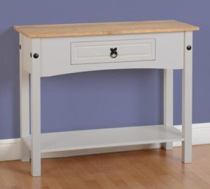 Corona 1 Drawer Console Table With Shelf – Grey/Distressed Within Well Known Cambourne Tv Stands (View 12 of 15)