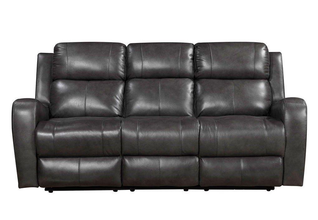 Cortana Power Reclining Sofa (grey) Leather Italia Throughout Pacifica Gray Power Reclining Sofas (View 13 of 15)
