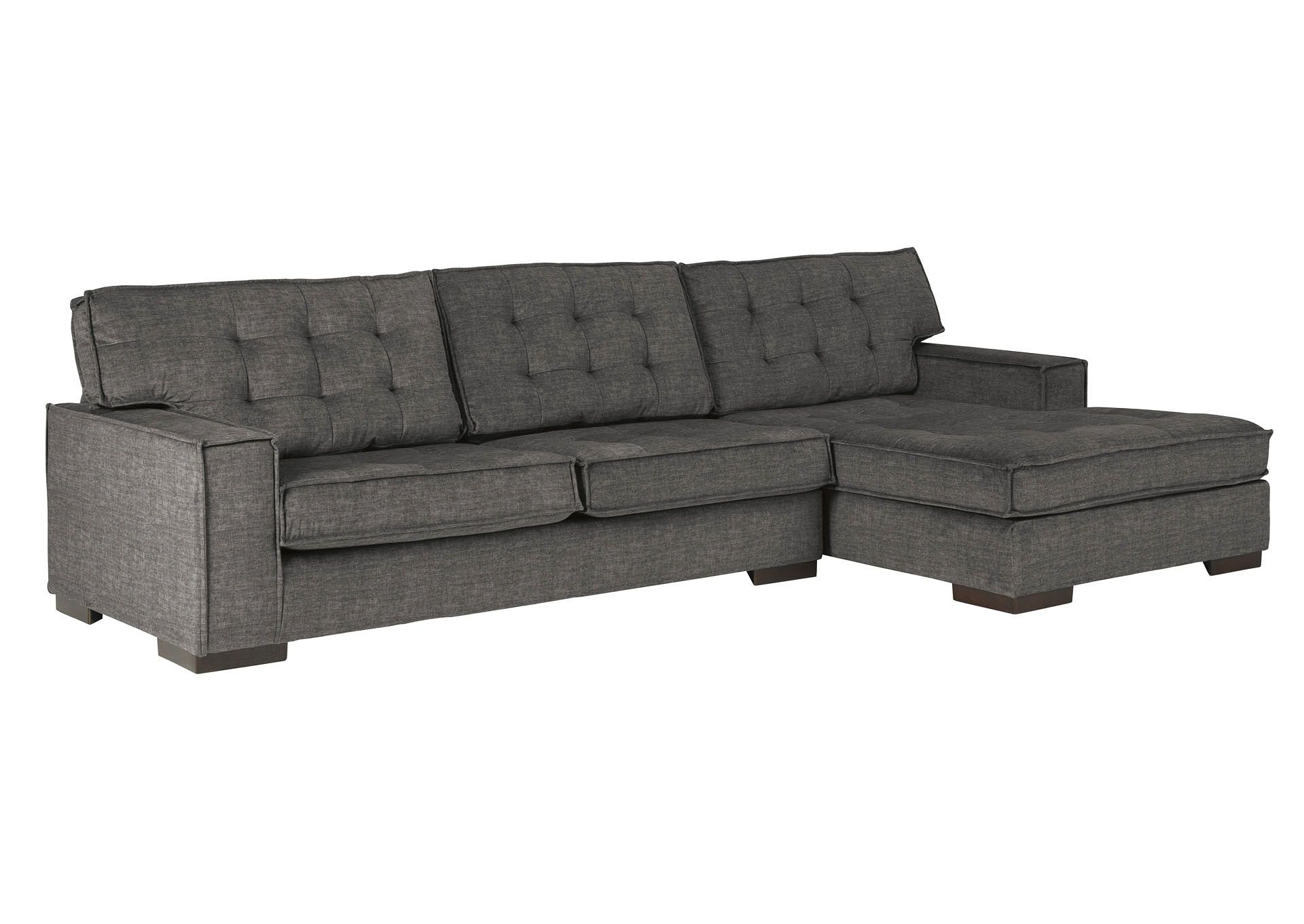 Coulee Point 2 Piece Sectional With Chaise Ashley Pertaining To 2Pc Burland Contemporary Sectional Sofas Charcoal (View 1 of 15)