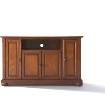 Crosley – Alexandria 48" Tv Stand In Classic Cherry Finish Within Best And Newest Lionel Corner Tv Stands For Tvs Up To 48" (View 13 of 15)