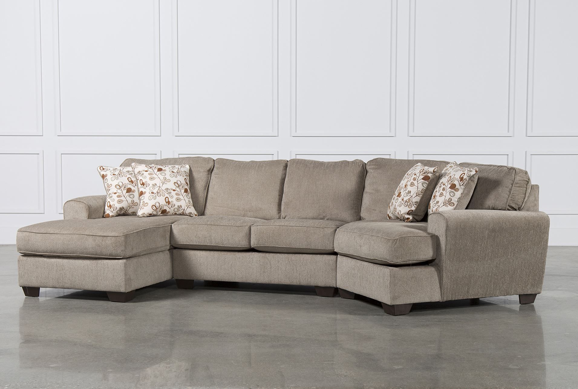 Cuddler Sectional Sofa Carena 2 Pc Fabric Sectional Sofa Regarding 2Pc Maddox Right Arm Facing Sectional Sofas With Chaise Brown (View 3 of 15)