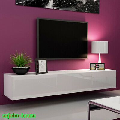 Current Chromium Extra Wide Tv Unit Stands For White Living Room Tv Unit High Gloss Door Wall Mounted (View 14 of 15)