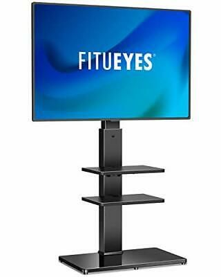 Current Swivel Floor Tv Stands Height Adjustable Pertaining To Fitueyes Universal Swivel Floor Tv Stand With Mount Height (Photo 2 of 15)