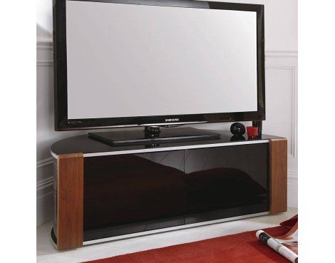 Current Vasari Corner Flat Panel Tv Stands For Tvs Up To 48&quot; Black Pertaining To Sirius 1200 Corner Tv Cabinet Unit For Up To 60" Inch (View 4 of 15)