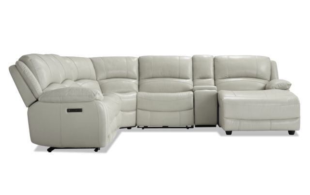 Customizable Power Reclining Sectional Sofa | Taraba Home For Titan Leather Power Reclining Sofas (View 4 of 15)