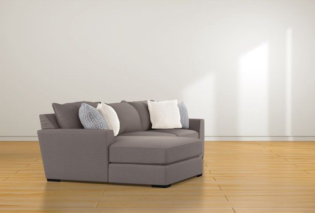 Delano Charcoal 2 Piece 136" Sectional With Left Arm Intended For Delano 2 Piece Sectionals With Laf Oversized Chaise (View 12 of 15)
