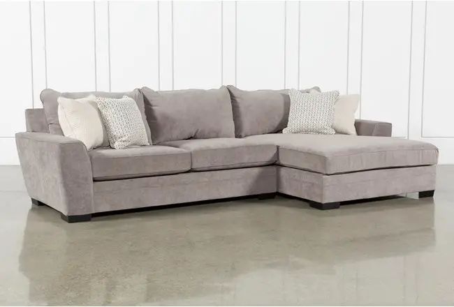 Delano Charcoal 2 Piece 136" Sectional With Right Arm With Delano 2 Piece Sectionals With Laf Oversized Chaise (View 10 of 15)
