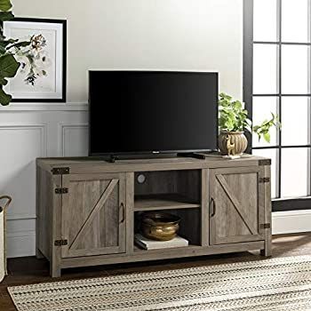 Design Ideas For The House For Best And Newest Modern Farmhouse Fireplace Credenza Tv Stands Rustic Gray Finish (Photo 15 of 15)