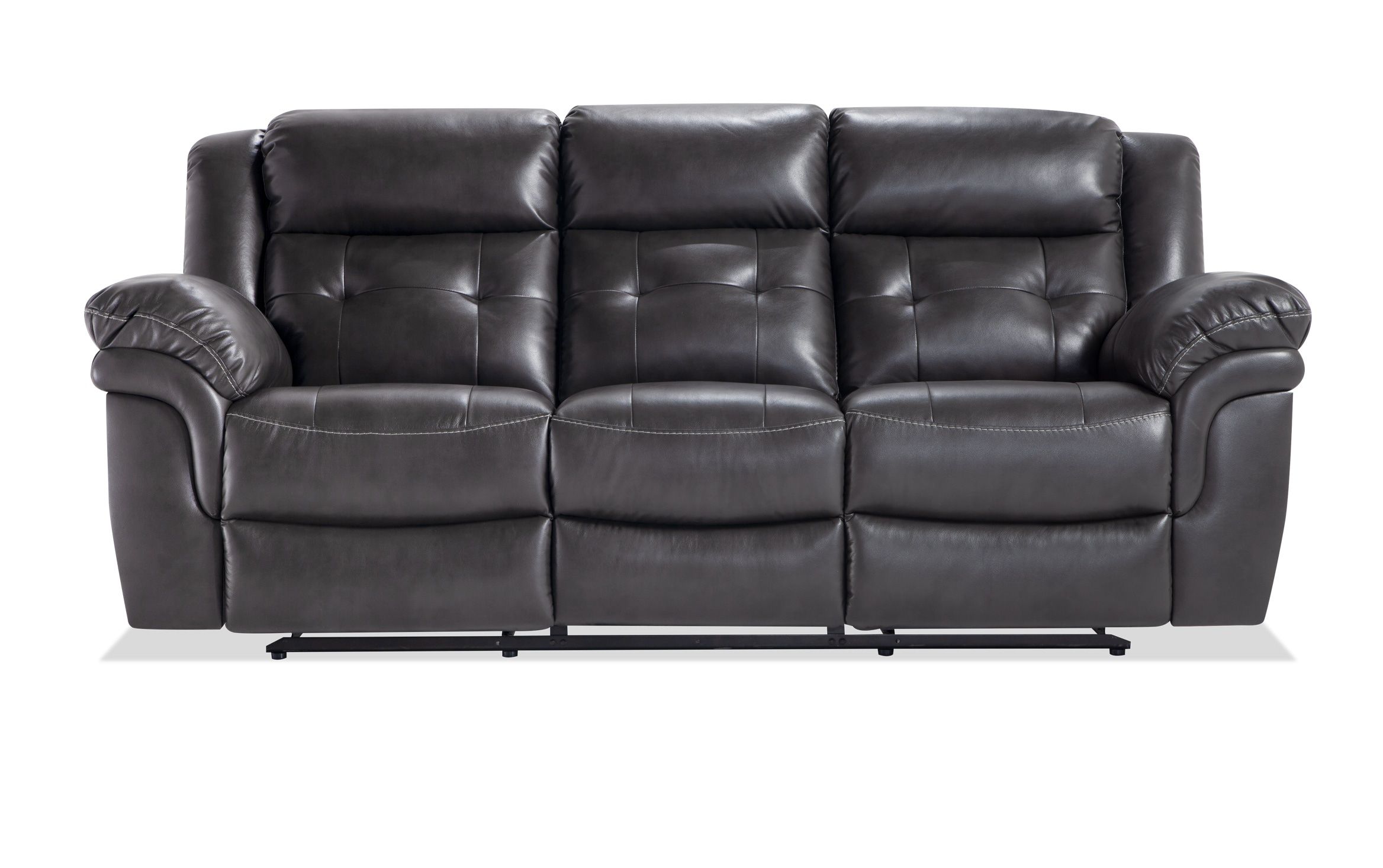 [Download 25+] Bobs Furniture Leather Living Room Sets With Regard To Panther Black Leather Dual Power Reclining Sofas (View 1 of 15)