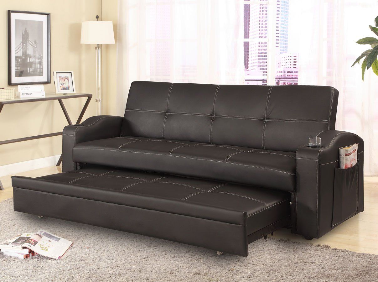 Easton Adjustable Sofa Bed Crown Mark Furniture Regarding Easton Small Space Sectional Futon Sofas (View 6 of 15)