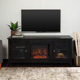 Electric Indoor Fireplaces – Overstock Regarding Most Popular Boston 01 Electric Fireplace Modern 79&quot; Tv Stands (Photo 12 of 15)