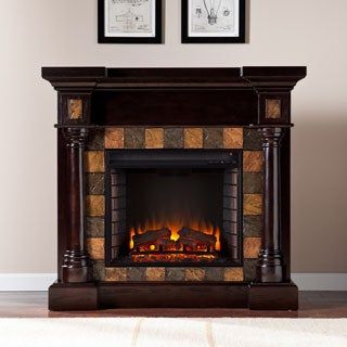 Electric Indoor Fireplaces – Overstock Within Recent Boston 01 Electric Fireplace Modern 79&quot; Tv Stands (View 14 of 15)