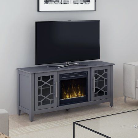 Elmhurst Cool Gray Tv Stand For Tvs Up To 60" With Inside Fashionable Millen Tv Stands For Tvs Up To 60&quot; (Photo 1 of 15)
