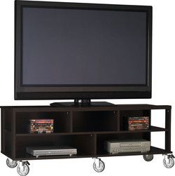 Entertainment Centers – Mobile Entertainment Cart W/ Open With Regard To Fashionable Fitueyes Rolling Tv Cart For Living Room (View 12 of 15)