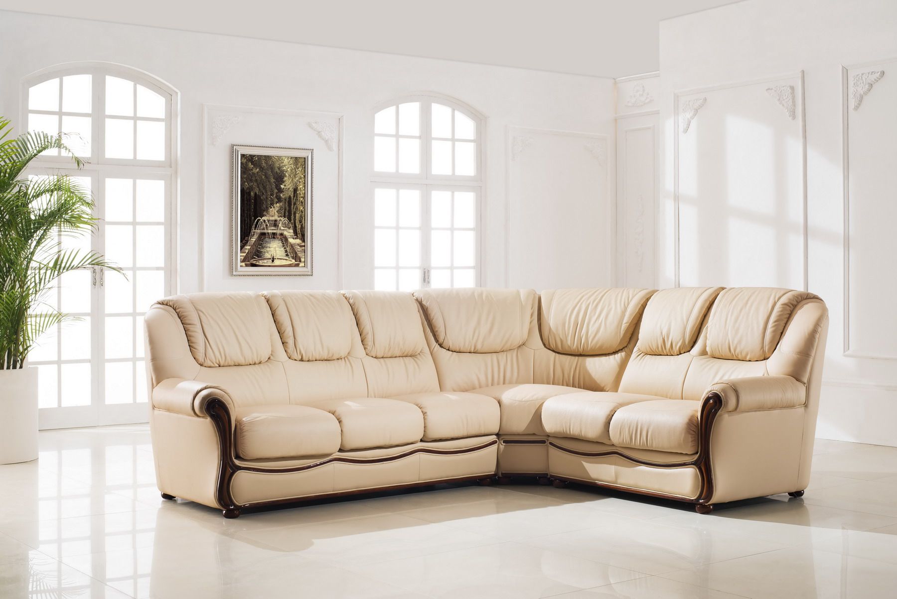 Esf 102 Top Grain Italian Leather Sectional W Bed Throughout [%Matilda 100% Top Grain Leather Chaise Sectional Sofas|Matilda 100% Top Grain Leather Chaise Sectional Sofas%] (View 3 of 15)