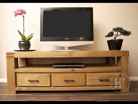 Famous Dillon Oak Extra Wide Tv Stands With Regard To Oak Tv Units And Media Cabinets – Youtube (Photo 7 of 15)