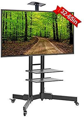 Famous Easyfashion Adjustable Rolling Tv Stands For Flat Panel Tvs Intended For Pin On Braided Ponytail Hairstyles (View 8 of 15)