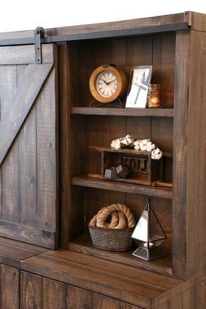 Farmhouse Barn Door Entertainment Center Floating Tv Stand Inside Current Barn Door Wood Tv Stands (Photo 11 of 15)