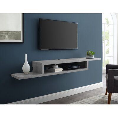 Fashionable Diy Convertible Tv Stands And Bookcase Within Orren Ellis Martin Furniture Asymmetrical Floating Wall (Photo 4 of 15)