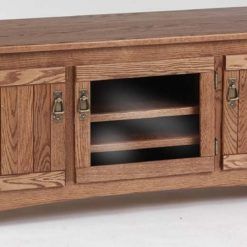 Favorite Astoria Oak Tv Stands With Regard To Solid Wood Oak Mission Tv Stand W/cabinet – 58" – The Oak (View 10 of 15)