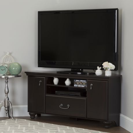 Favorite Glass Shelves Tv Stands For Tvs Up To 60" With Regard To South Shore Noble Corner Tv Stand For Tv'S Up To 60 Inches (View 8 of 15)