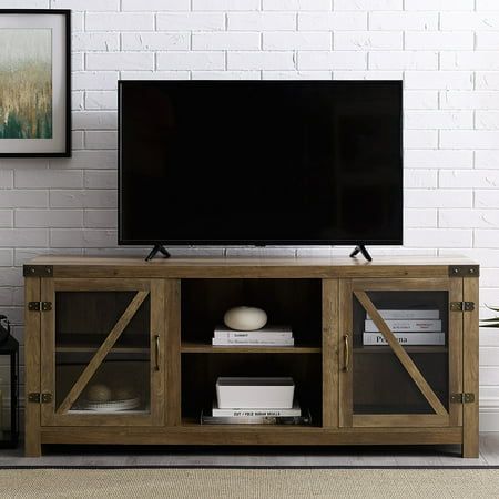 Favorite Wolla Tv Stands For Tvs Up To 65" Intended For Woven Paths Modern Farmhouse Barn Door Tv Stand For Tvs Up (View 2 of 15)