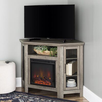 Fireplace Grey Tv Stands & Entertainment Centers You'Ll With Regard To Most Recent Chicago Tv Stands For Tvs Up To 70&quot; With Fireplace Included (View 10 of 15)