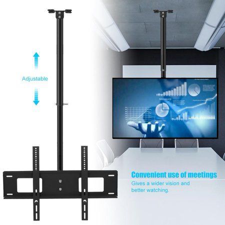 Greensen Swivel 32 63In Ceiling Tv Mount Bracket Vertical With Most Recent Tv Stands With Cable Management For Tvs Up To 55&quot; (View 15 of 15)