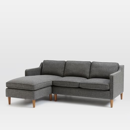 Hamilton 2 Piece Chaise Sectional | Upholstered Chaise For 2pc Burland Contemporary Chaise Sectional Sofas (View 15 of 15)