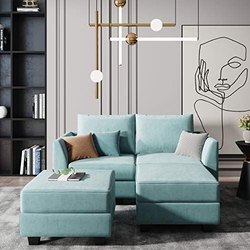 Honbay Convertible Sectional Couch Modular Sofa With With Copenhagen Reversible Small Space Sectional Sofas With Storage (Photo 2 of 15)