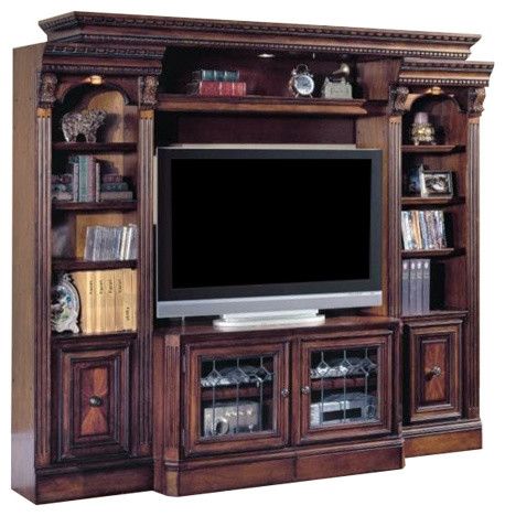 Huntington Expandable Entertainment Wall Unit, 4 Piece Set Inside Most Current Bella Tv Stands (View 2 of 15)