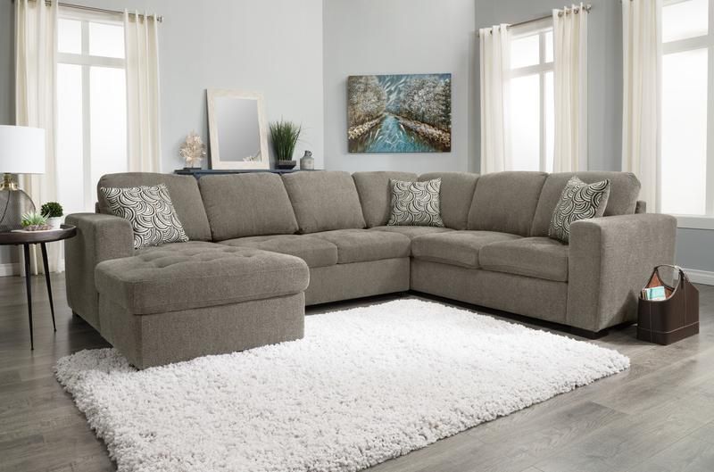 Izzy 3 Piece Chenille Left Facing Sleeper Sectional With Regard To Hugo Chenille Upholstered Storage Sectional Futon Sofas (Photo 8 of 15)