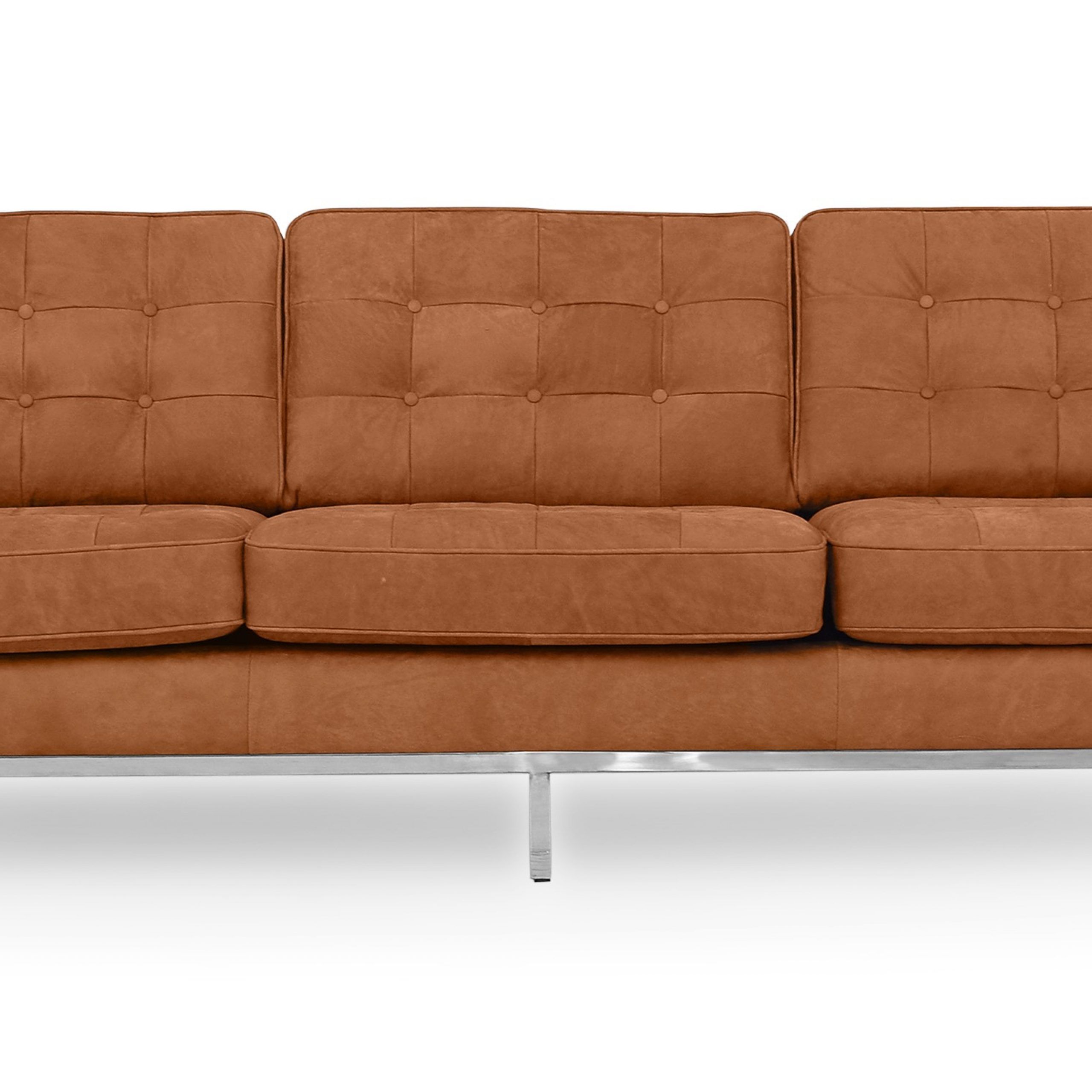 Kardiel Florence Mid Century Modern 89" Sofa, Cognac Full Pertaining To Florence Mid Century Modern Right Sectional Sofas (View 1 of 15)