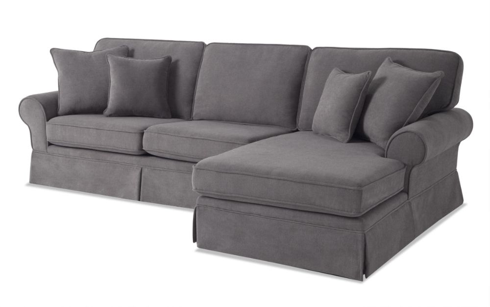 Katie Charcoal 2 Piece Left Arm Facing Sectional Intended For Katie Charcoal Sofas (View 2 of 15)