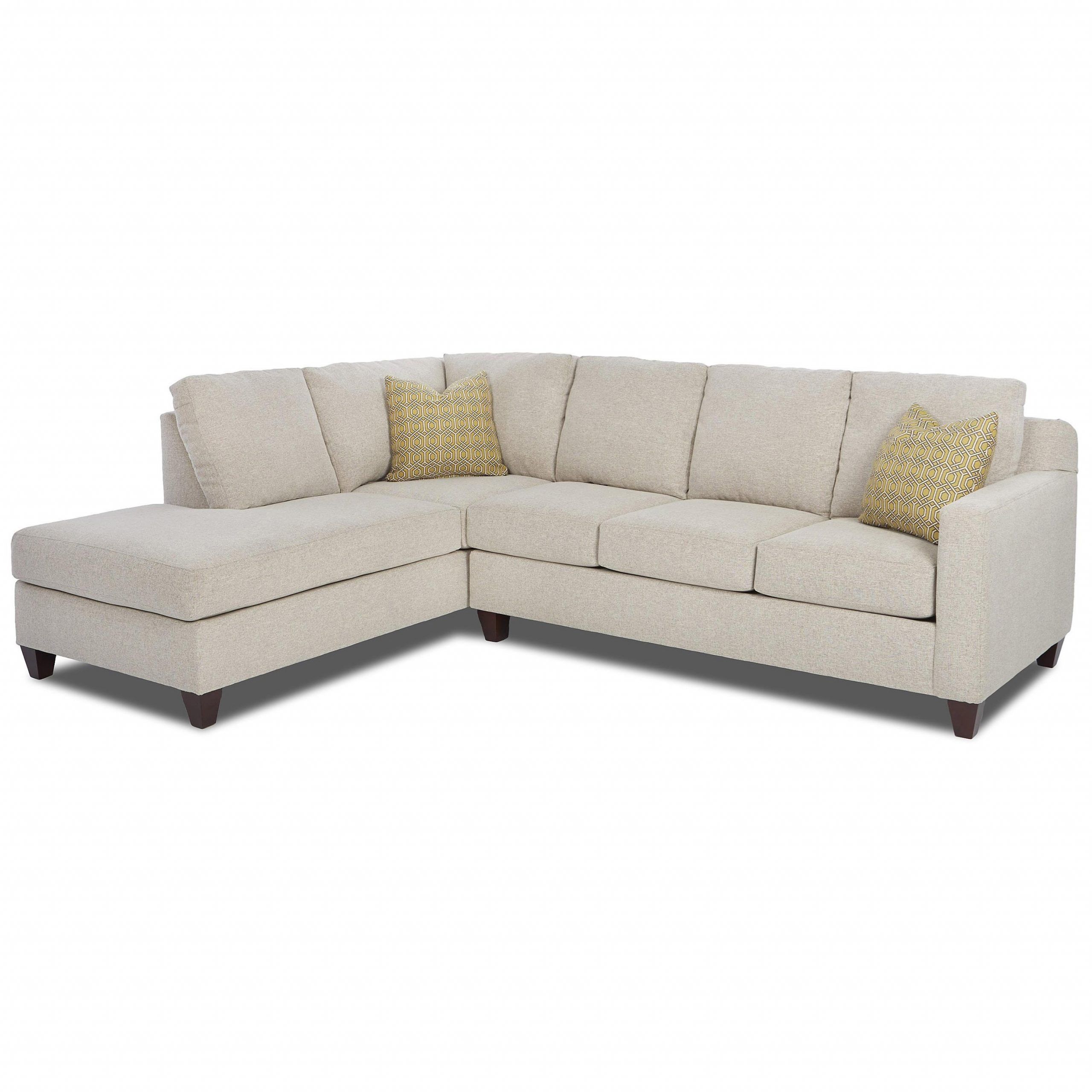Klaussner Bosco Contemporary 2 Piece Sectional With Left Inside Hannah Left Sectional Sofas (View 7 of 15)