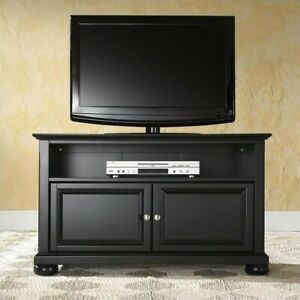 Latest Alexandria Corner Tv Stands For Tvs Up To 48" Mahogany With Regard To Crosley Furniture Alexandria 42" Tv Stand In Black (View 10 of 15)
