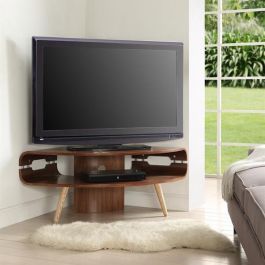 Latest Camden Corner Tv Stands For Tvs Up To 50" With Regard To Jf701 Havana Corner Tv Stand For Up To 50" Tvs In Walnut (View 15 of 15)