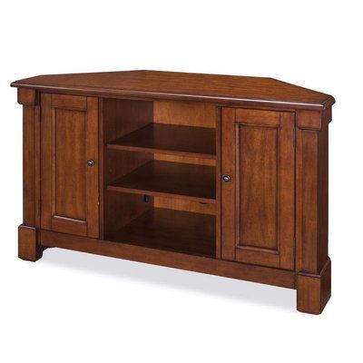 Latest Rustic Corner Tv Stands For Home Styles Aspen 50 Inch Corner Tv Stand In Rustic Cherry (Photo 4 of 15)
