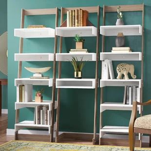 Leaning Bookcases & Ladder Shelves You'Ll Love (View 6 of 15)