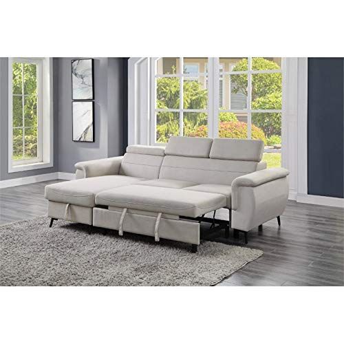 Lexicon Cadence Microfiber Reversible Sectional Sofa In With Harmon Roll Arm Sectional Sofas (View 9 of 15)
