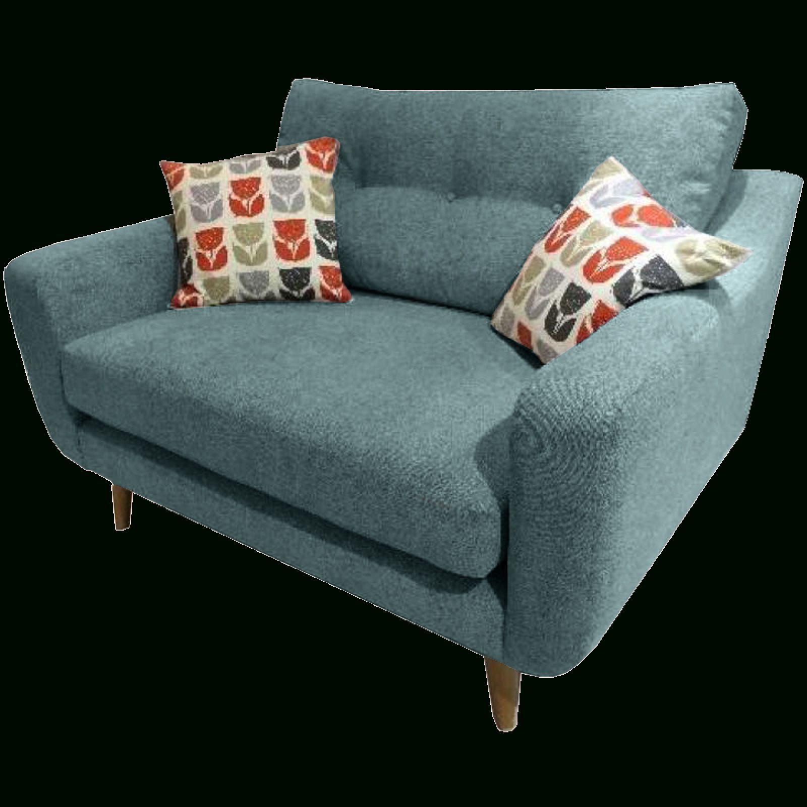 Lisbon Snuggler Sofa Chairwhitemeadow With 4pc French Seamed Sectional Sofas Oblong Mustard (Photo 5 of 15)
