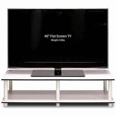 Low Tv Stand Flat Screens Entertainment Center White Small Throughout Newest Deco Wide Tv Stands (View 11 of 15)