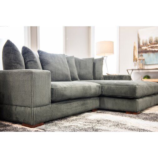 Luxe 107" Wide Right Hand Facing Sofa & Chaise | Deep With Hannah Right Sectional Sofas (View 9 of 15)