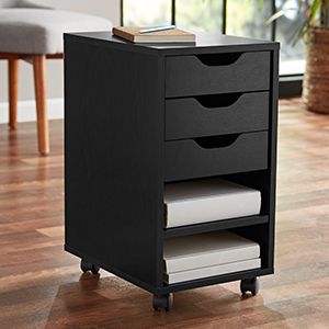Mainstays Perkins Rolling File Cabinet (2 Colors) In Most Up To Date Mainstays Tv Stands For Tvs With Multiple Colors (View 11 of 15)