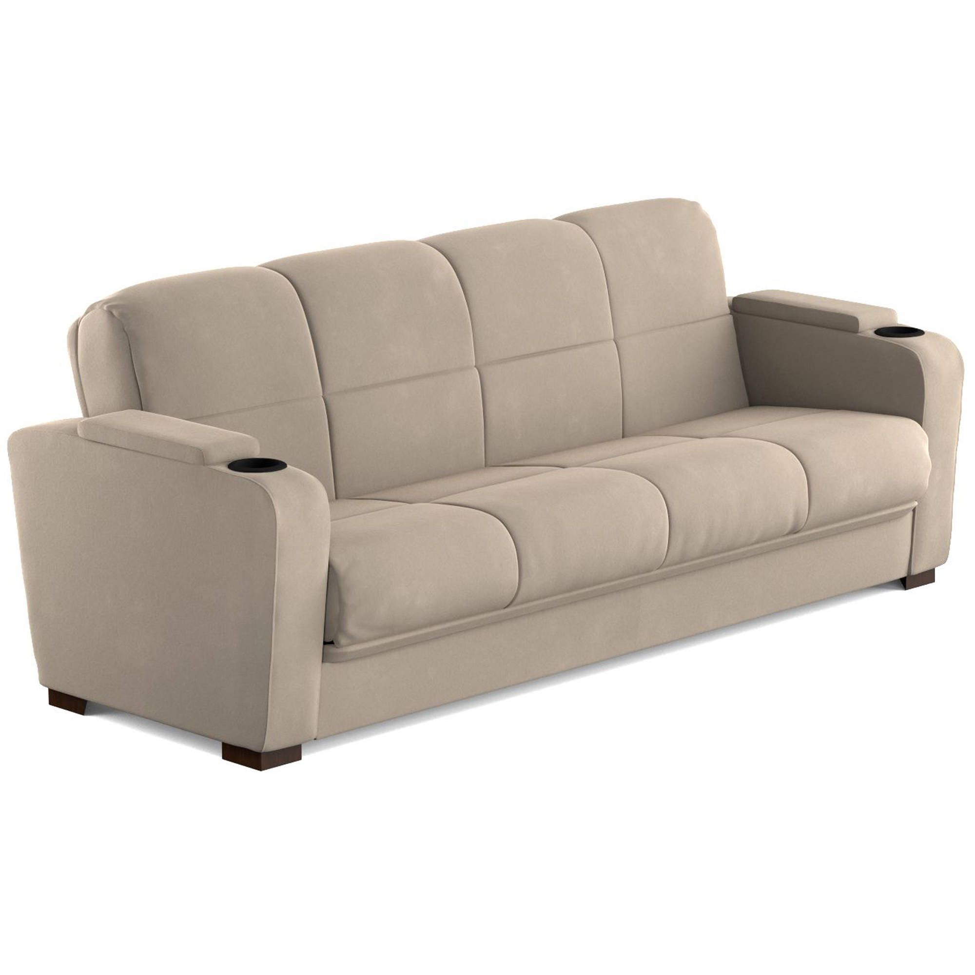 Mainstays Tyler Futon With Storage Sofa Sleeper Bed Within Celine Sectional Futon Sofas With Storage Reclining Couch (View 5 of 15)